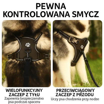 SZELKI DLA PSA ŚWIECĄCE LED MOCNE BEZUCISKOWE LEKKIE WYTRZYMAŁE Z UCHWYTEM
